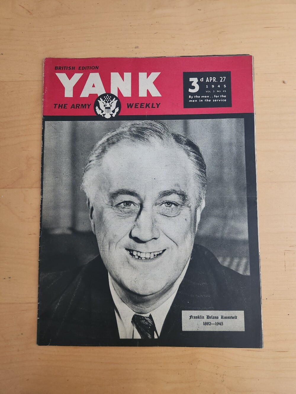 The Army Weekly Vintage Magazine - Red & Black Cover